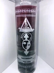 Dreifache Wendekerze"" rot, schwarz, grün kostenloser Versand Wicca Gesundheitsschutz - Bild 1 von 5