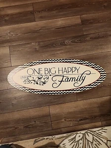 ONE BIG HAPPY Family, Hobby Lobby, 31 x 12 Wall Decor - Picture 1 of 6