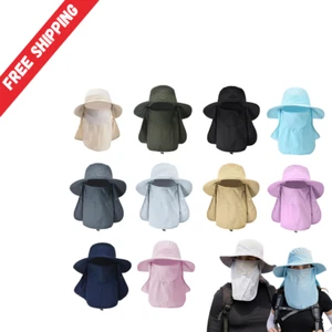 Outdoor Hiking Fishing Hat Summer Sun Protection Wide Brim Boonie Shade 50+ UPF - Picture 1 of 27