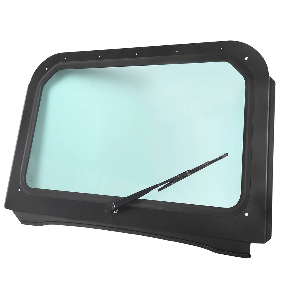 For 08-14 Polaris RZR 570, 800, XP 900 Full Glass Windshield with Wiper Black - Image 1 of 4