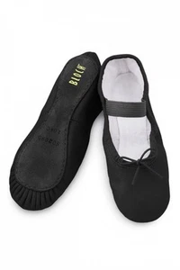 Bloch black leather Arise SO209 ballet shoes - Picture 1 of 1