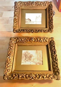 Vintage HD Martin Print Ornate Gold Frame # 37 Harp of the Winds #41 Garden - Picture 1 of 7