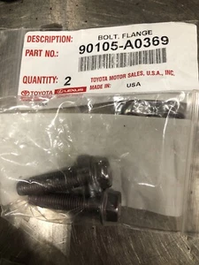 Genuine Toyota Muffler Pipe Bolt 90105-A0369 - Picture 1 of 2