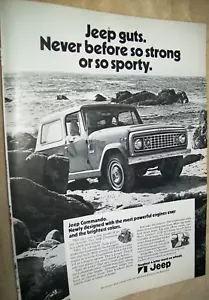 1973 73 Jeep Commando mid-size mag truck ad -"Jeep guts." - Picture 1 of 1