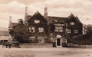 Peacock Hotel Pub Rowsley Nr Bakewell unbenutzt alt PC Valentines - Bild 1 von 1