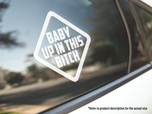 Baby on Board Funny Vinyl Car Truck Decal Window Kids Car Sticker Vehicle Sings - Picture 1 of 3