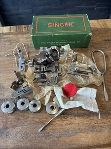 Vintage Singer Simanco Nähmaschinenaufsätze inkl. Schraubendreher & Box - Bild 1 von 12