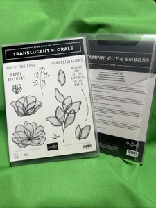 Stampin' up! Translucent Florals Cling Stempelset mit Stanzen gebraucht - Bild 1 von 2