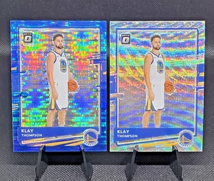 2020-21 Donruss Optic Blue Pulsar SP + Silver Wave Prizm KLAY THOMPSON #49 [2] - Picture 1 of 6