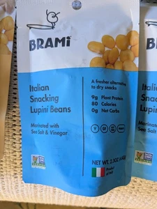 Menge 20 BRAMI Lupini Bohnen Snack 2,3 Unzen Vegan Keto Ablaufdatum 28.08.25 - Bild 1 von 4