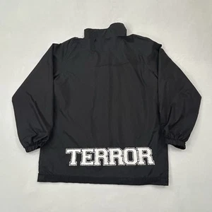 Vintage Y2K Terror Black Harriton Coaches Windbreaker HATEBREED Jacket Men’s S - Picture 1 of 8