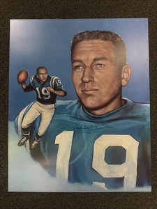 Rare Vintage Johnny Unitas Signed Autographed Baltimore Colts 16x20 Photo - Picture 1 of 2