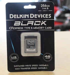 Delkin Devices Black CFExpress Type B 256gb Memory Card *NEW* Free Shipping - Picture 1 of 2