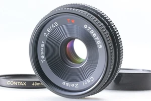 【NEAR MINT】 Contax Carl Zeiss Tessar T* 45mm F2.8 AEJ Pancake C/Y MF Lens  JAPAN - Picture 1 of 10
