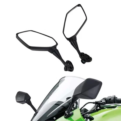 Large Size Rear View Side Mirrors For Kawasaki Ninja 650R Ninja1000 Z1000SX ER6F - Image 1 of 4