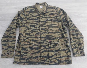 Obey Tiger Stripe Camo Utility Field Coat Jacket Men's XL Army Military Street - Picture 1 of 13