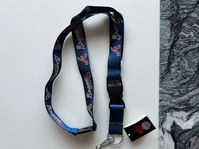 Atlanta Braves MLB Lanyard Detachable Buckle 23" Long 3/4" Wide Brand New  - Image 1 of 4