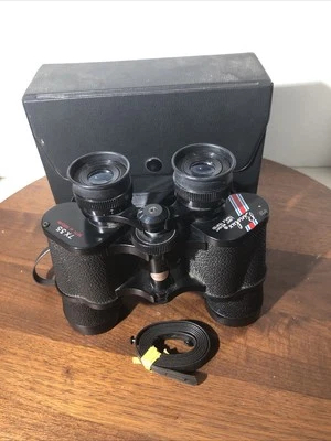 Vintage Binolux 7x35 Binoculars Japan w/Strap and Case - Image 1 of 4