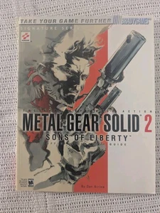 Guía Oficial de Estrategia Metal Gear Solid 2 Sons Of Liberty - ¡Póster Adjunto! - Imagen 1 de 7