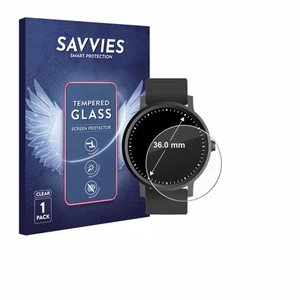 Pour Circulaire Displays (ø: 36 mm) Verre Trempe Protection Ecran Film - Afbeelding 1 van 8