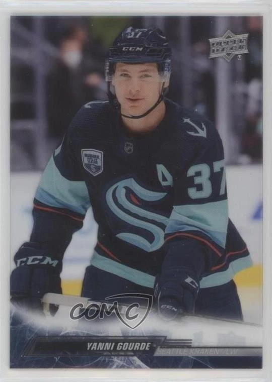 2022-23 Upper Deck Series 2 Clear Cut Yanni Gourde #402 - Image 1 of 2