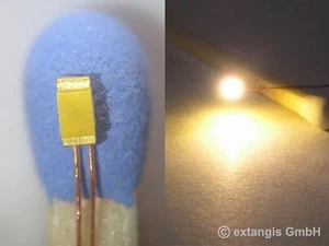 30 x SMD LED 0603 GOLDEN WHITE WEISS RÖTLICH-GELBLICH +Cu Draht very warm chaude - Bild 1 von 1
