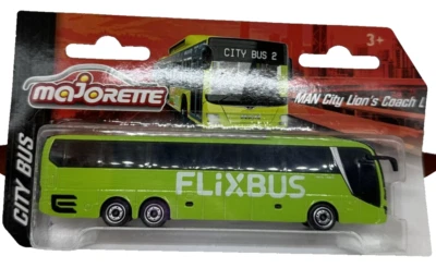 Majorette City Bus MAN City Lion's Coach City Bus 2 New and Unopened - Image 1 of 4