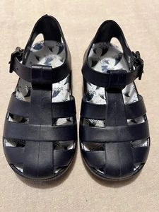 Kicks Size 6 Navy Jelly Sandal -Worn For 1 Week On Holiday -Perfect Condition! - Picture 1 of 4