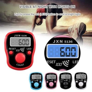 1 pc LED Digital Electronic Tally Counter Dhikr Tasbih Tasbi Finger Best I5J2 - Photo 1/16