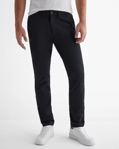 Express Mens Athletic Slim Pants Hyper Stretch Temp Control Black Sz W40 L32 $80 - Picture 1 of 10