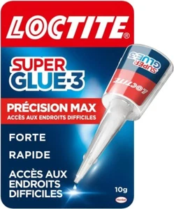 Colla Secondi Loctite Super Glue 3 Precision 10g Max Multi Manico 1-12 pz - Foto 1 di 8