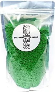 Jimmies Sprinkles 500 G, 1 Mm Size, Metallic Green - Picture 1 of 3