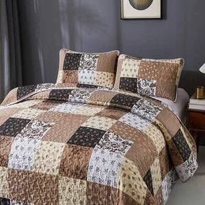 3 Pieces Floral Black Grey Queen King California King Size-Lightning Deals - Picture 1 of 46