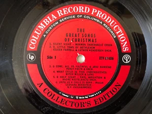 RECORD ONLY NO COVER  Various Artists GREAT SONGS OF CHRISTMAS 1961 Columbia VG - Picture 1 of 2