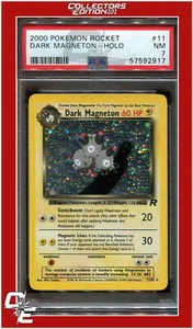Team Rocket 11 Dark Magneton Holo PSA 7 - Foto 1 di 2