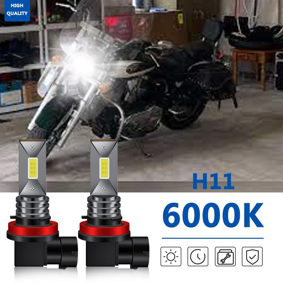 Faro LED de bola alta dura para motocicleta Victory Vegas bombillas blancas de haz alto/bajo Foto 1 de 4