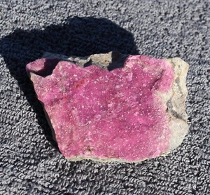 Large Pink Cobalto Calcite quality drusy lapidary or mineral specimen - Picture 1 of 4