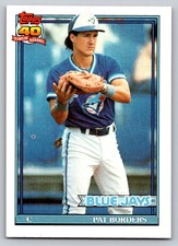 1991  Topps #49 Pat Borders Toronto Blue Jays