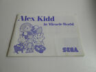 Anleitung zum Sega Master System Spiel Alex Kidd in Miracle World #1