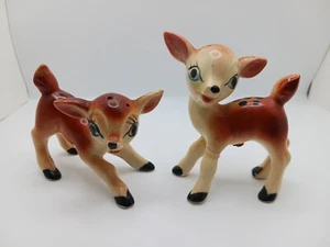 Vintage Anthropomorphic BAMBI Deer Salt & Pepper SHAKERS, Japan - Picture 1 of 8