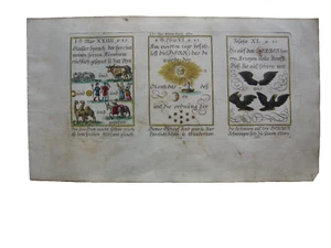 Alkolor geistl Emblemkupfer Bodenehr Eleasar Abraham reich gesegnet Rebus 1699 - Picture 1 of 4
