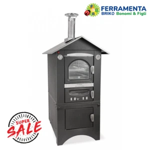 CLEMENTI Forno a legna cottura indiretta da esterno SMART Tetto inox 🔥OFFERTA🔥 - Foto 1 di 6