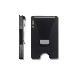 Storus Smart Wallet Money Clip RFID Blocking Slim Metal Wallet Premium Black - Picture 1 of 7