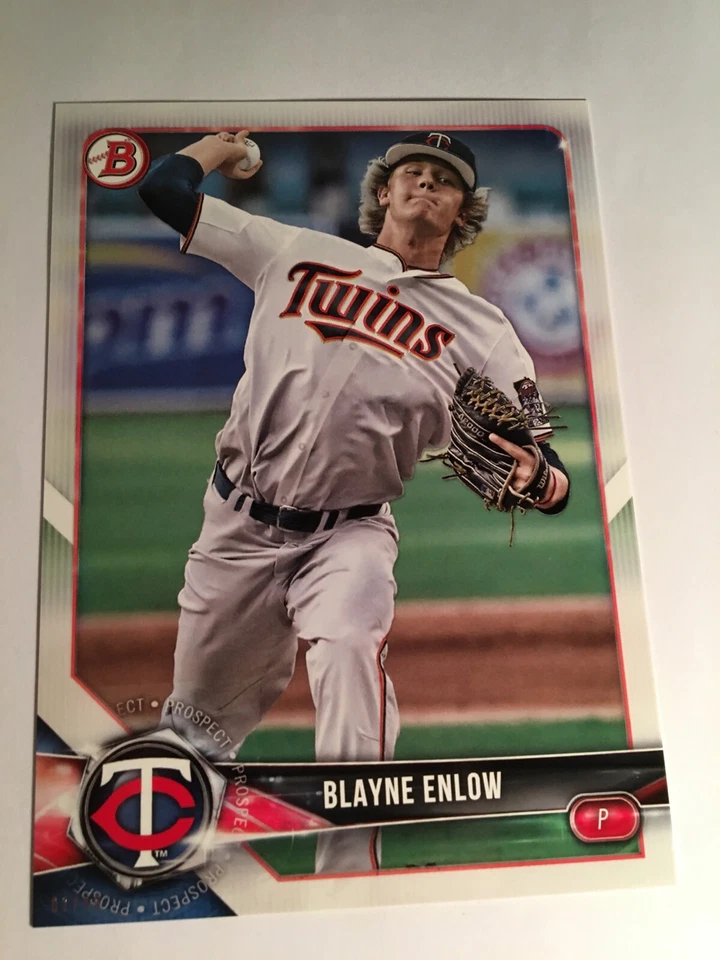 2018 Bowman Paper Prospects Jumbo 5x7 Blayne Enlow Twins BP141 09/49 - Image 1 of 1