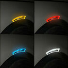 2Pcs Reflective Car Wheel Eyebrows Stickers Safety Warning Guide Strip Decals
