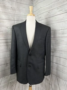 Jos. A. Bank Gray Brown Check Two Button Sport Coat Mens 41R Silk Wool - Picture 1 of 10