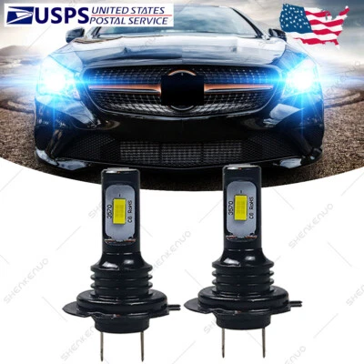 Faros LED H7 8000K azul hielo bombillas HKL para Mercedes Benz CLA250 GLS450 GL450 Foto 1 de 4