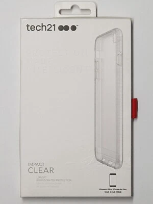 Genuine Tech21 Impact Clear Hardshell Case for iPhone 6 Plus or 6S Plus Matt - Image 1 of 4