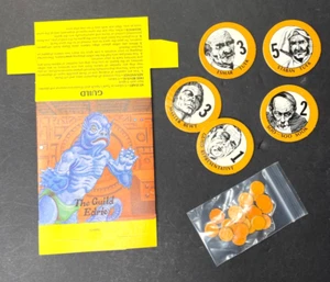 Dune Avalon Hill 1979 Game Replacement Pieces: Guild Edrie Shield Discs & Tokens - Picture 1 of 2