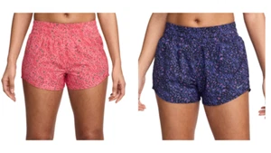 New Nike Women's One Dri-FIT Mid-Rise 3" Brief-Lined Shorts Pick Size & Color - Picture 1 of 14
